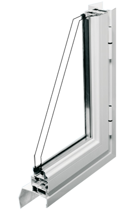 Fenêtre en aluminium double ou triple-vitrage