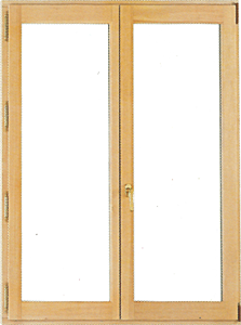 Fenêtre en bois 2 vantaux oscillo-battants en pin